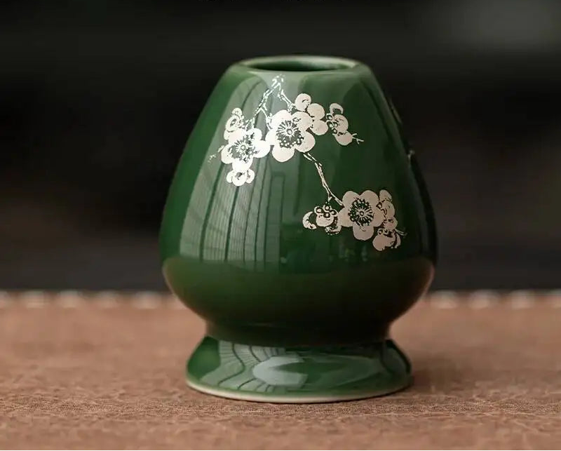 Hanairo Blossom Matcha Tea Set – Ceramic Matcha Bowl Set with Bamboo Whisk and Scoop