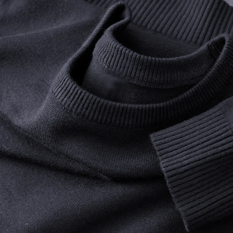 Men’s Long Sleeve Lightweight Knit Jumper – Crew Neck Pullover Casual Knitwear