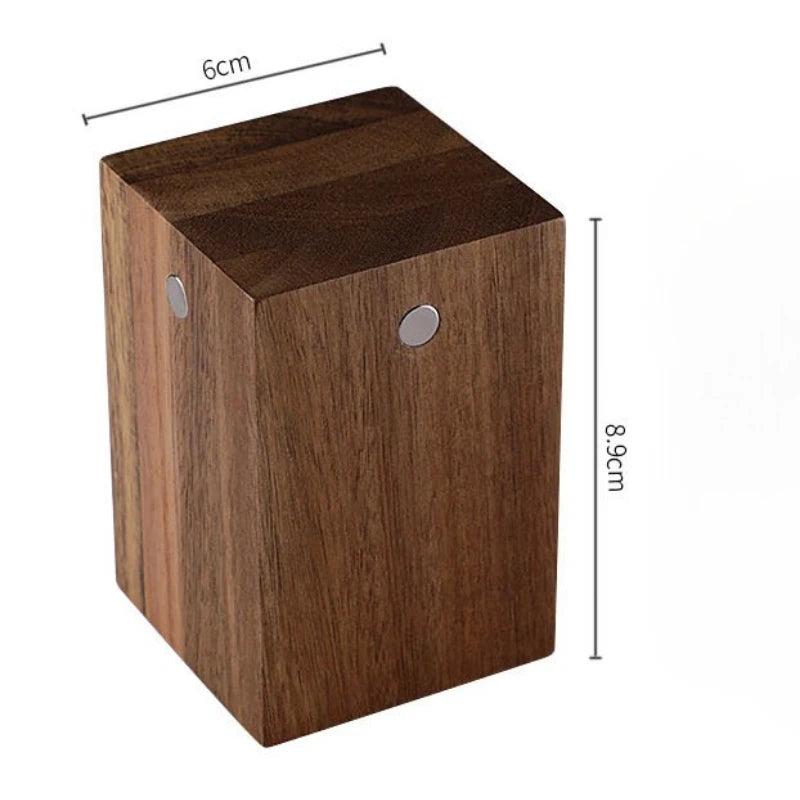 Acacia Wood Magnetic Cheese Knife Set – 5-Piece Stainless Steel Cheese Knives with Wooden Block Holder