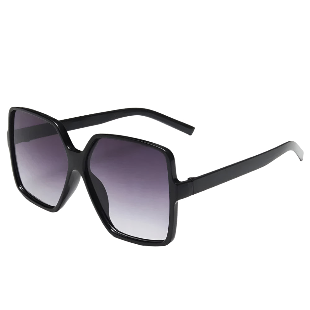 Averra Oversized Black Square Sunglasses – UV Protection Fashion Shades for Women UK