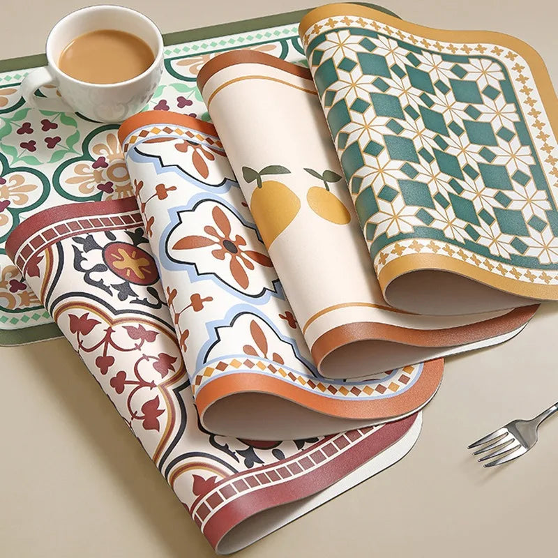Heat Resistant Placemats – Non Slip Dining Table Mats, Easy Clean, 1 Piece or 4 Piece Set