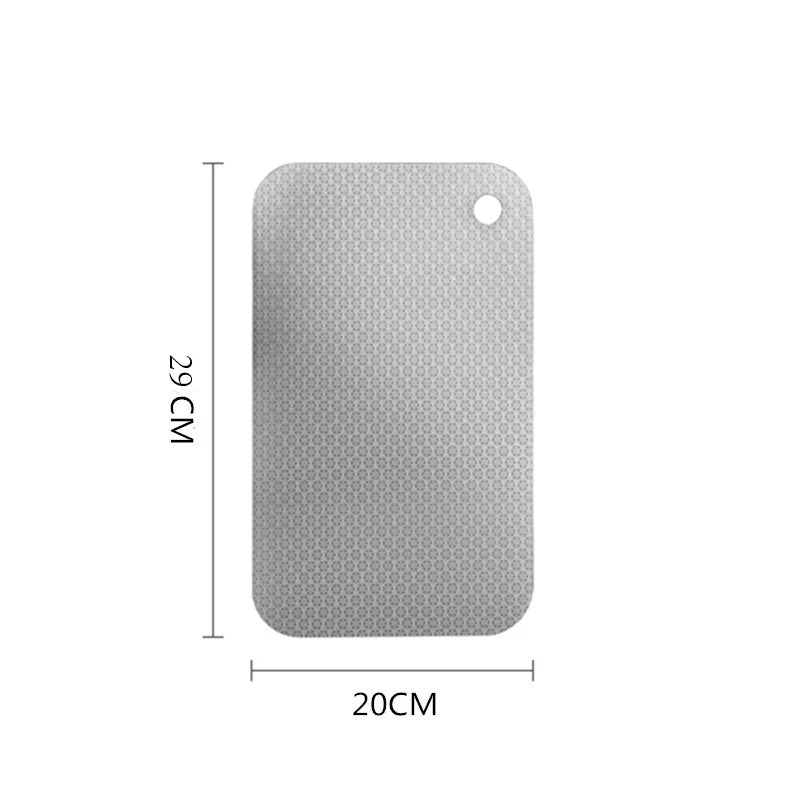 Stainless Steel Chopping Board – Durable Non-Porous Cutting Board for Meat, Vegetables & Fruit Prep