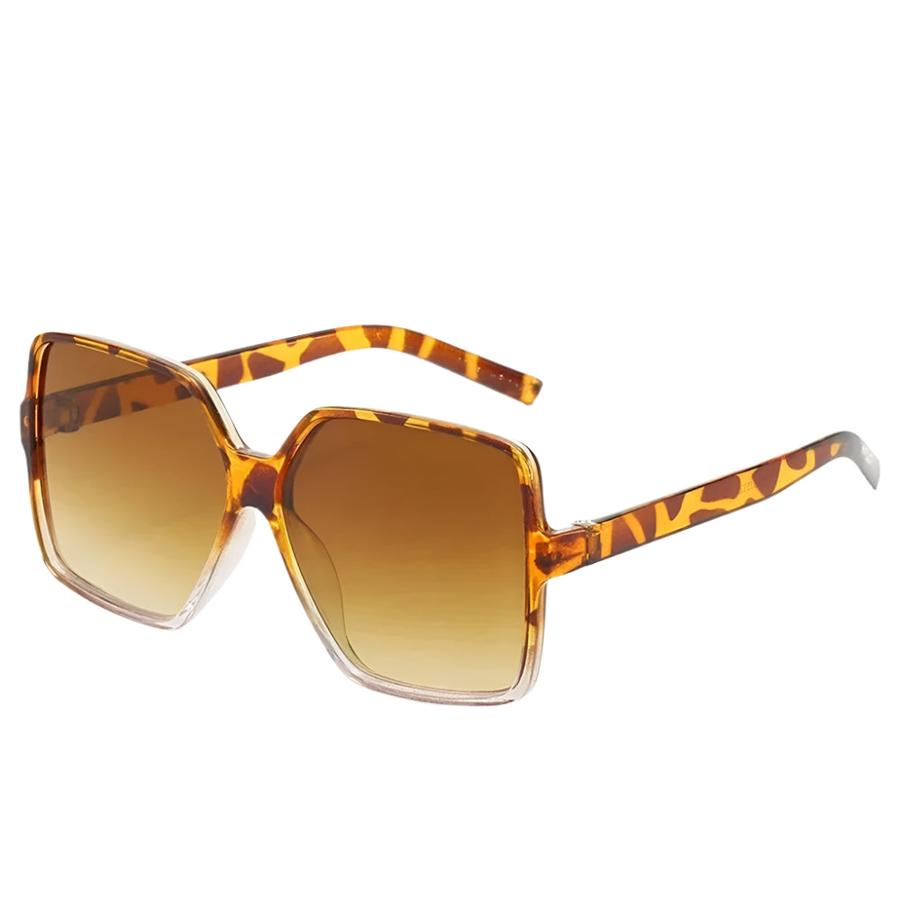 Averra Oversized Black Square Sunglasses – UV Protection Fashion Shades for Women UK