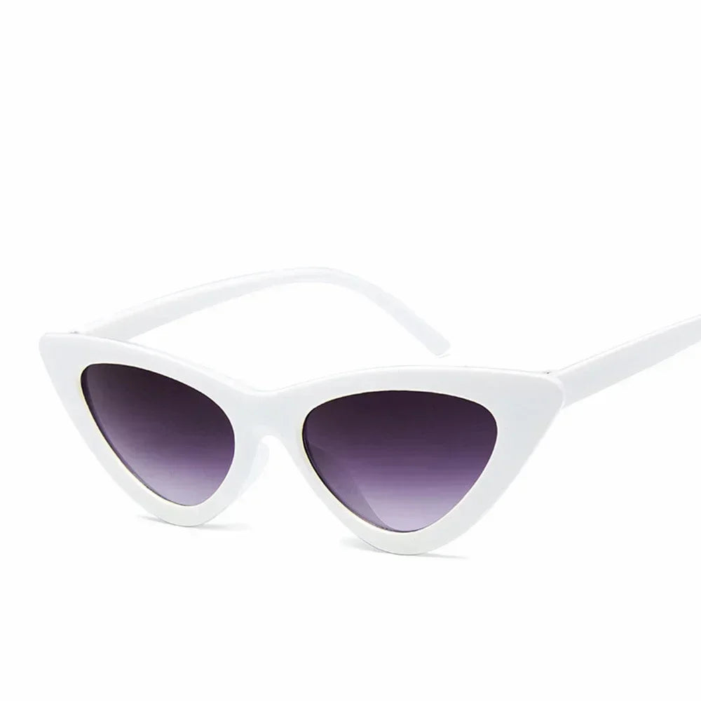Selene Cat Eye Sunglasses – Vintage Slim Frame UV Eyewear for Women