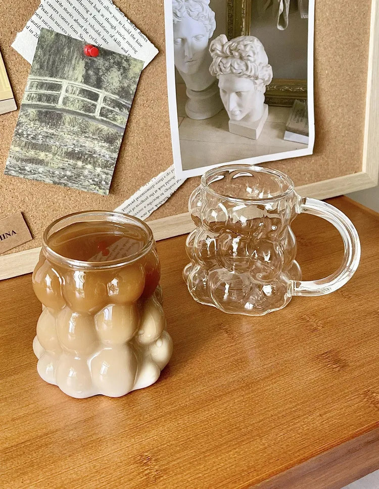 Lunaro Bubble Mug & Tumbler – Heat Resistant Glass