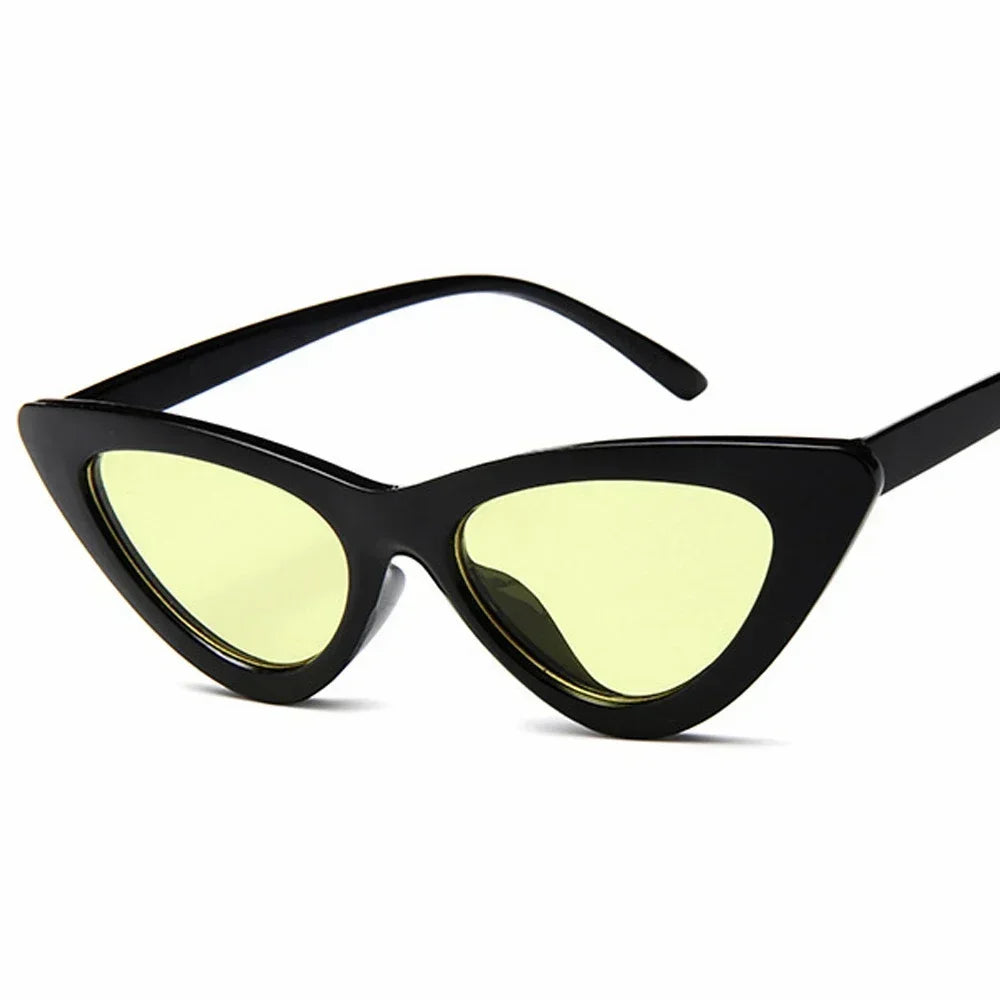Selene Cat Eye Sunglasses – Vintage Slim Frame UV Eyewear for Women