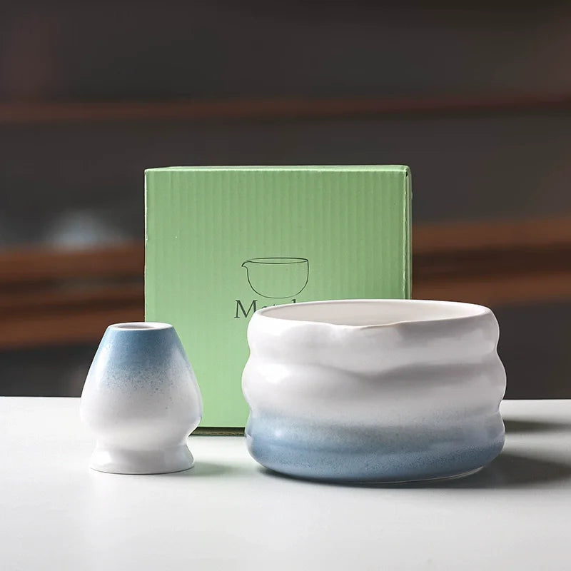 Traditional Matcha Tea Set – Japanese Ceremony Kit with Whisk, Bowl & Accessories | Available in Multiple Colours & Set Sizes