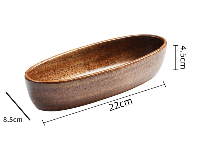 Natural Wooden Serving Trays – Solid Wood Snack, Tea & Breakfast Platters in Multiple Shapes & Sizes