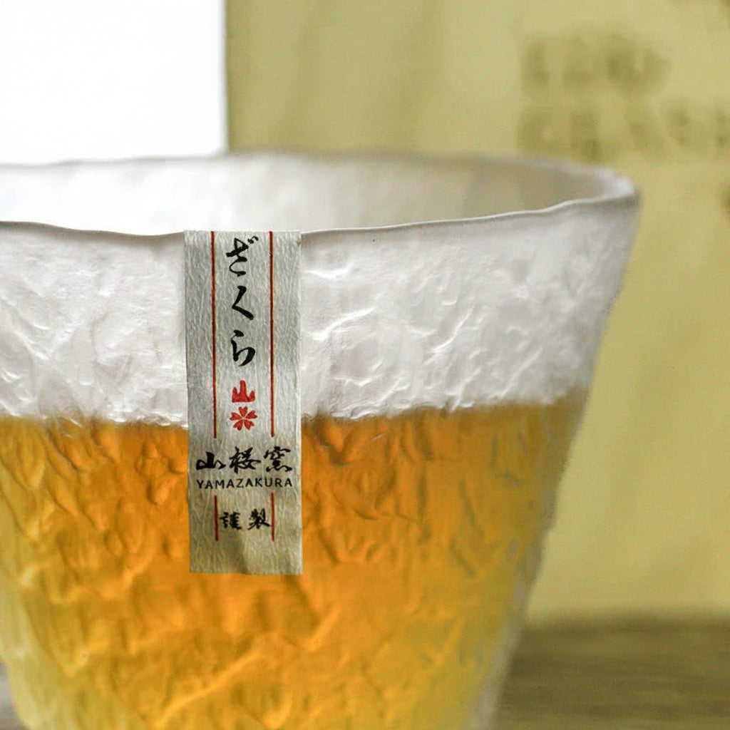Yuki Japanese Style Handmade Crystal Whisky Glass with Wooden Gift Box