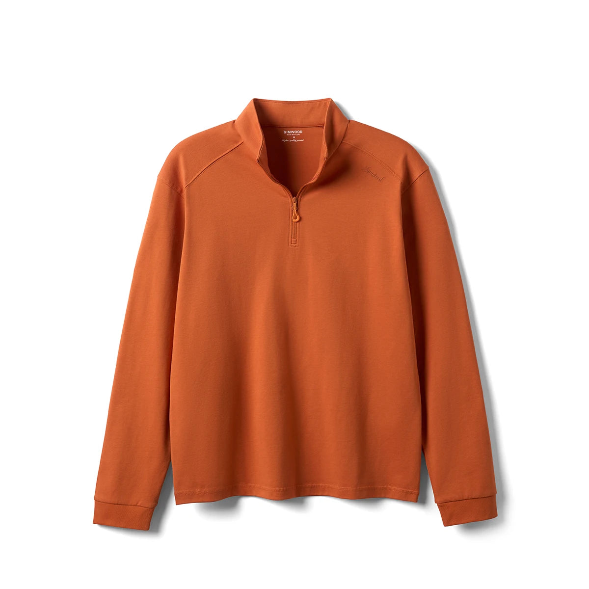 Men’s Quarter Zip Pullover – Lightweight Long Sleeve Funnel Neck Top for Casual Everyday Wear