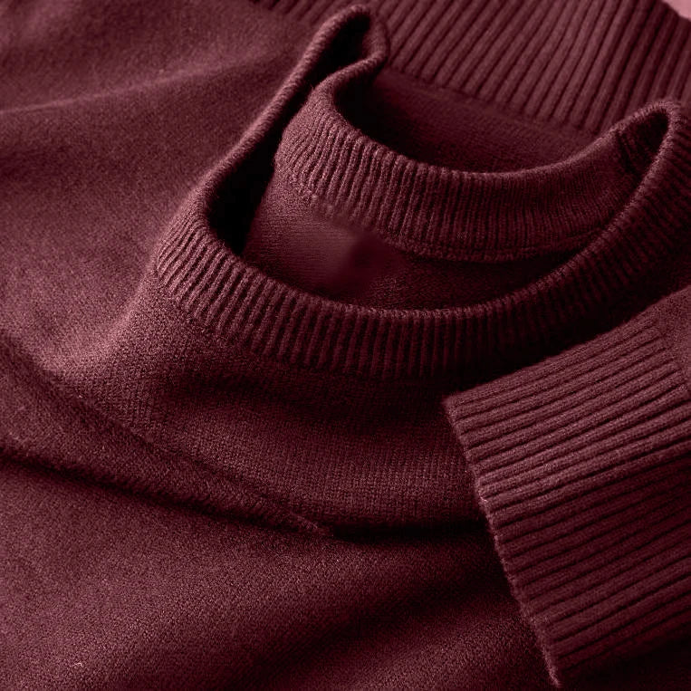 Men’s Long Sleeve Lightweight Knit Jumper – Crew Neck Pullover Casual Knitwear