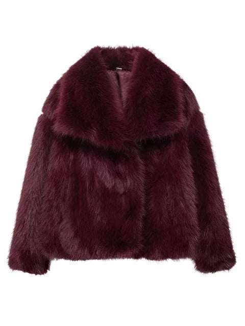 Luxurious Faux Fur Women’s Jacket