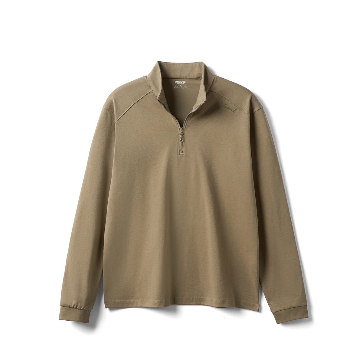 Men’s Quarter Zip Pullover – Lightweight Long Sleeve Funnel Neck Top for Casual Everyday Wear
