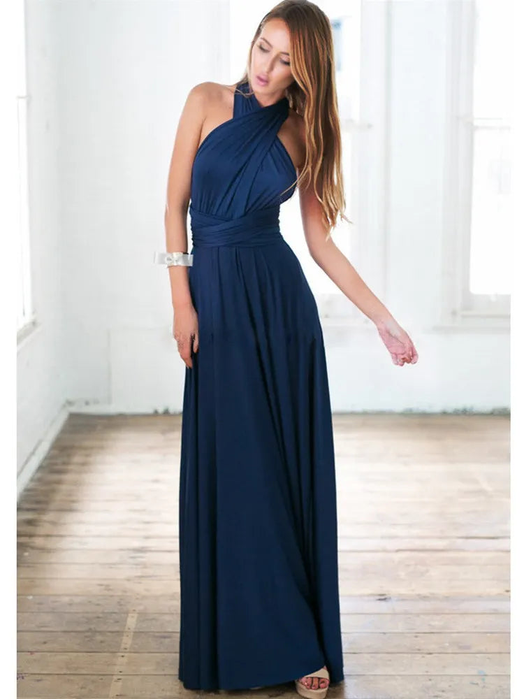Marzella Multiway Maxi Dress – Tie Wrap Bridesmaid and Formal Occasion Gown in Multiple Colours
