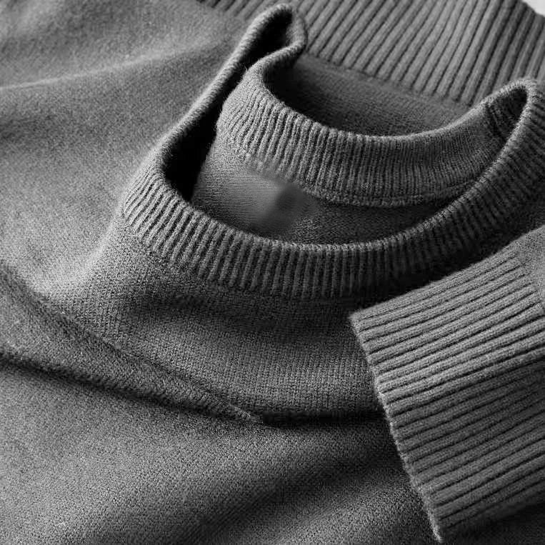 Men’s Long Sleeve Lightweight Knit Jumper – Crew Neck Pullover Casual Knitwear