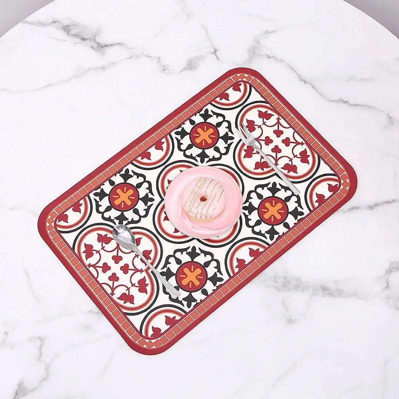 Heat Resistant Placemats – Non Slip Dining Table Mats, Easy Clean, 1 Piece or 4 Piece Set