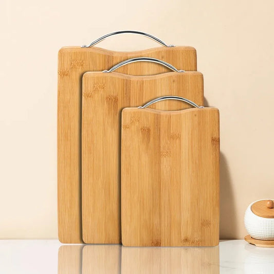 Bamboo Chopping Board – Wooden Cutting Board with Handle in Multiple Sizes
