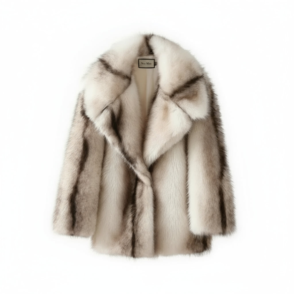 Velisse Oversized Faux Fur Coat – Women’s Luxury Long Pile Plush Jacket for Elegant Winter Outerwear & Evening Wear Looks