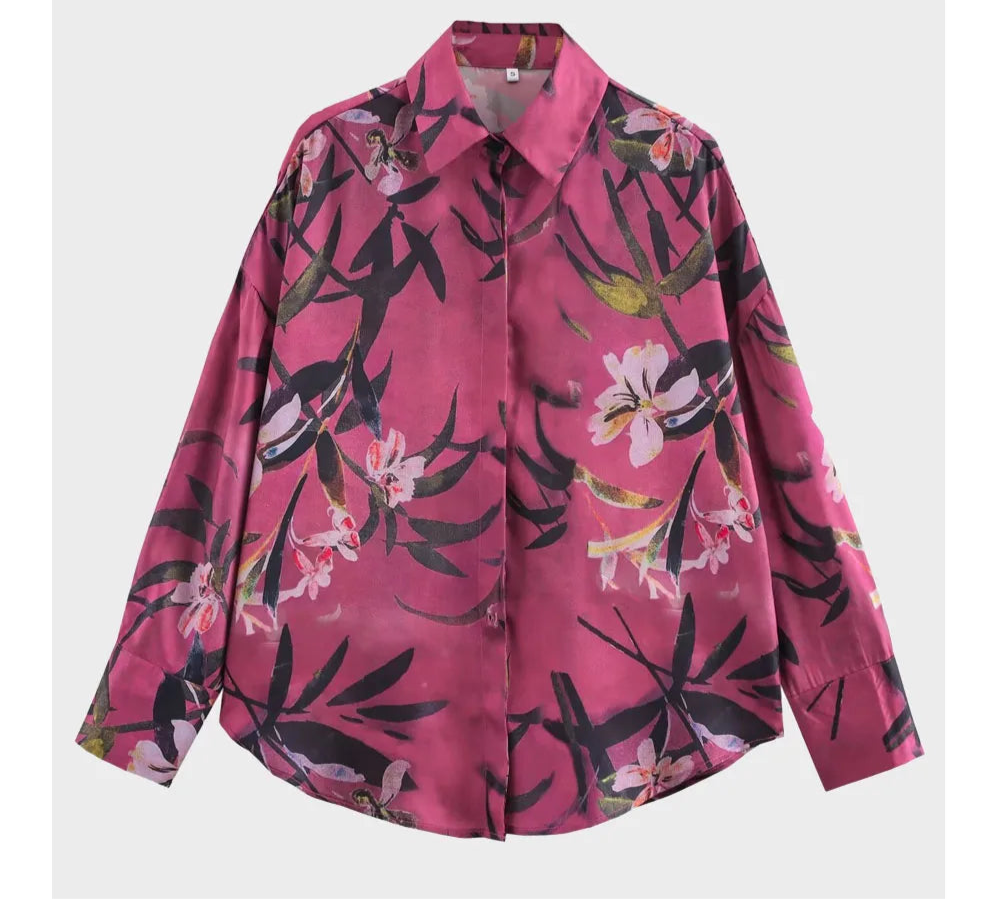 Amelia Floral Long Sleeve Blouse – Timeless Floral Daywear for Spring & Summer