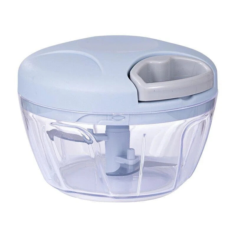 Manual Vegetable Chopper and Garlic Press – 500ml & 900ml Hand-Pull Food Cutter for Onion, Meat, Herbs, Fruit & More