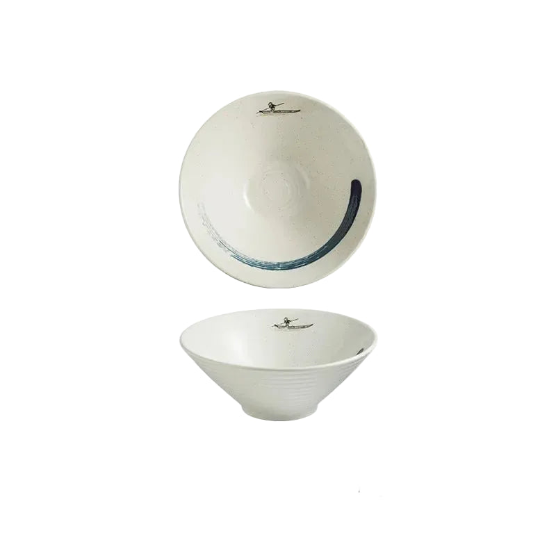 Kazumi Ceramic Ramen Bowls – Japanese Style Noodle Bowls, Large Soup Bowls, Dinnerware Collection