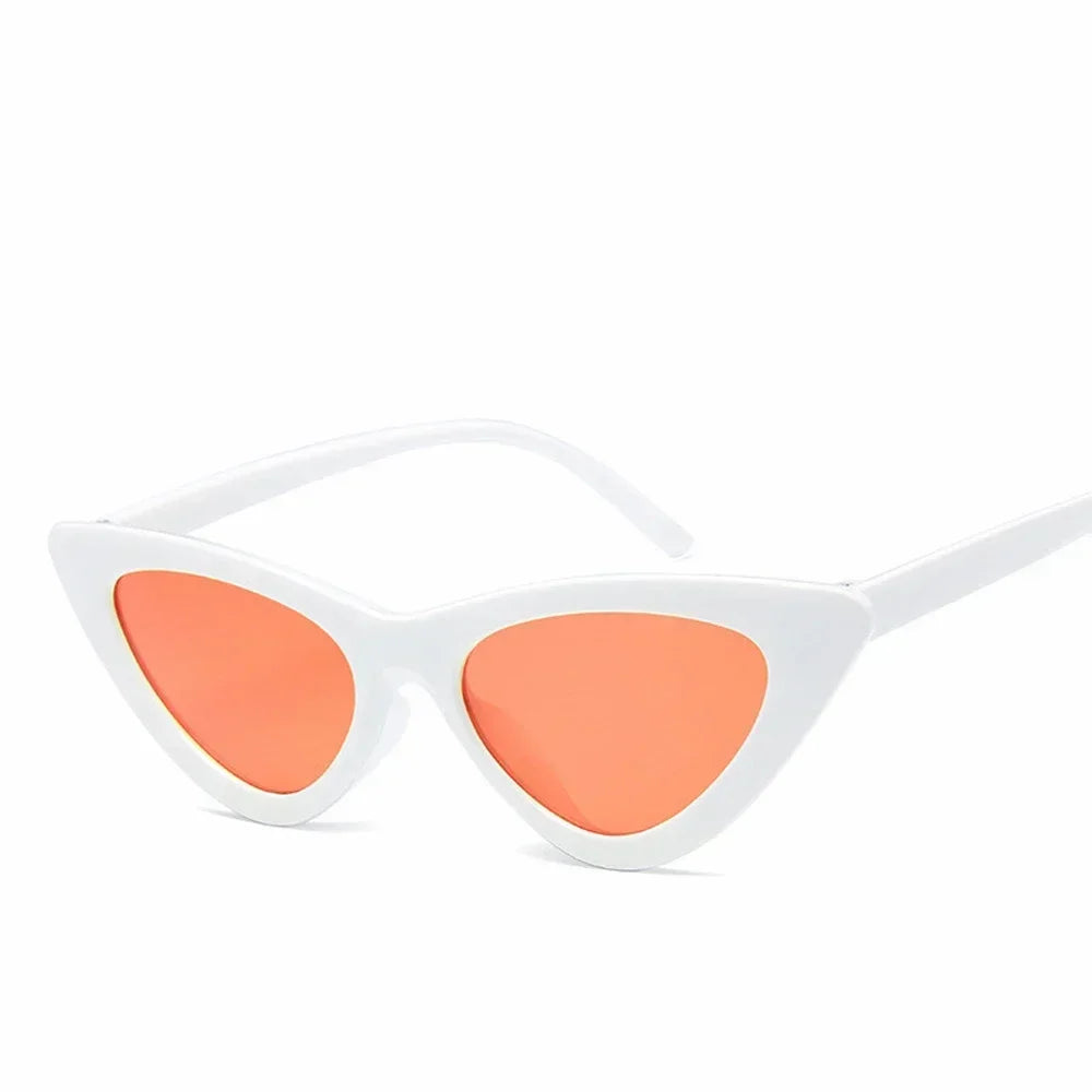Selene Cat Eye Sunglasses – Vintage Slim Frame UV Eyewear for Women