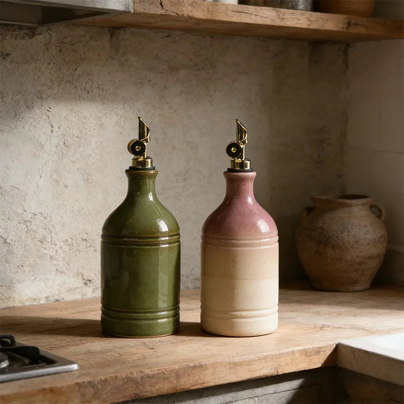 Terrano Ceramic Olive Oil & Vinegar Bottle