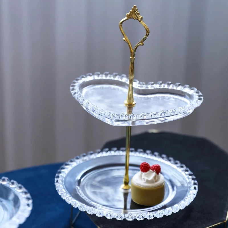 Maison Glass Cake Stand Collection – Dessert, Fruit & Afternoon Tea Serving Stand