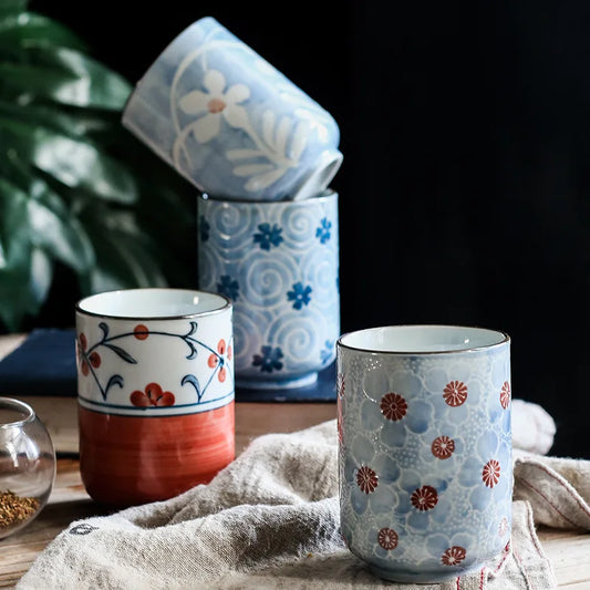 Wren Painted Tea Cup – Vintage Floral Design