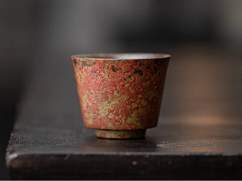 Akai Earth Handmade Tea Cups – Ceramic Tea Cup Set, Espresso Coffee Cups, Arabic Coffee Cups, Loose Leaf Tea Cups, Artisan Drinkware