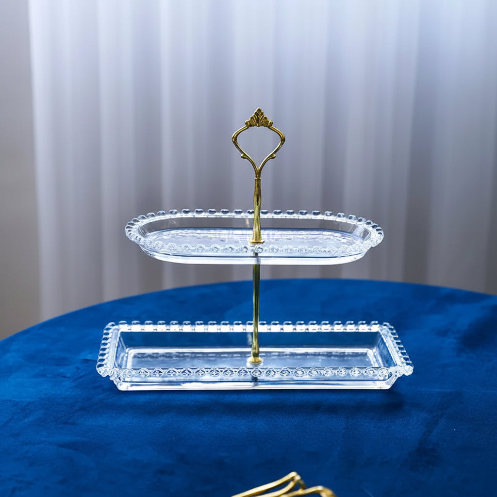 Maison Glass Cake Stand Collection – Dessert, Fruit & Afternoon Tea Serving Stand