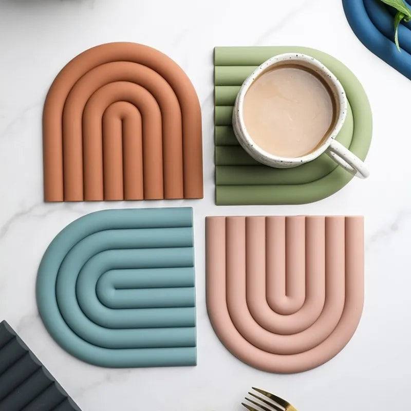 Rainbow Silicone Table Mat