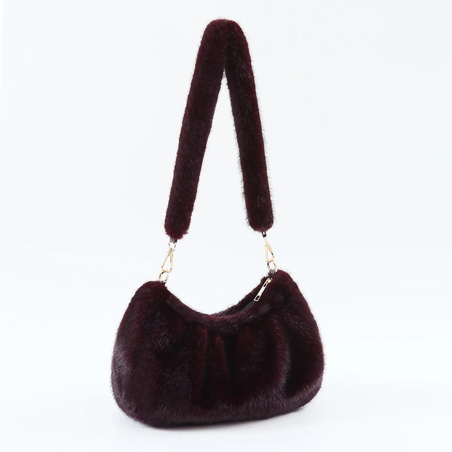 Kova Faux Fur Shoulder Bag
