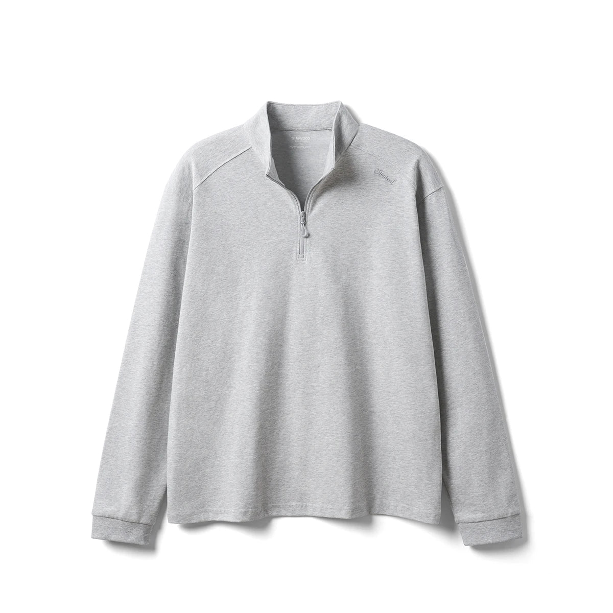 Men’s Quarter Zip Pullover – Lightweight Long Sleeve Funnel Neck Top for Casual Everyday Wear