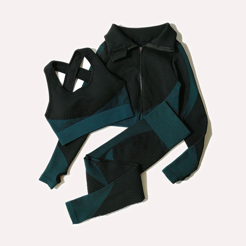 Women's Activewear Collection: Textured Yoga Sets