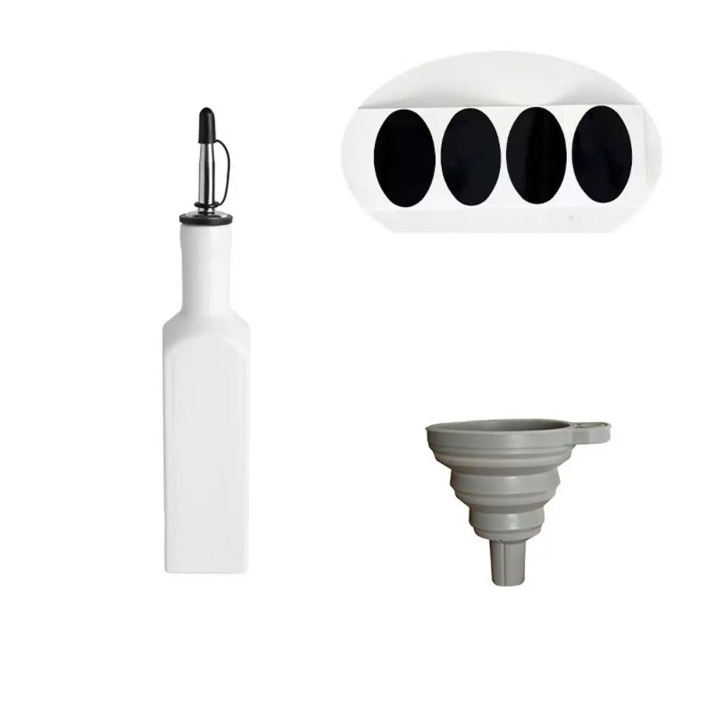 Foundry Ceramic Oil & Vinegar Bottle – Kitchen Pourer for Olive Oil, Vinegar & Cooking Oils