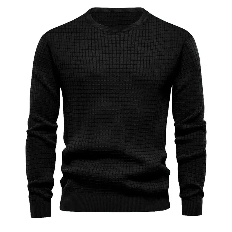 Men's Classic Textured Crewneck Sweater