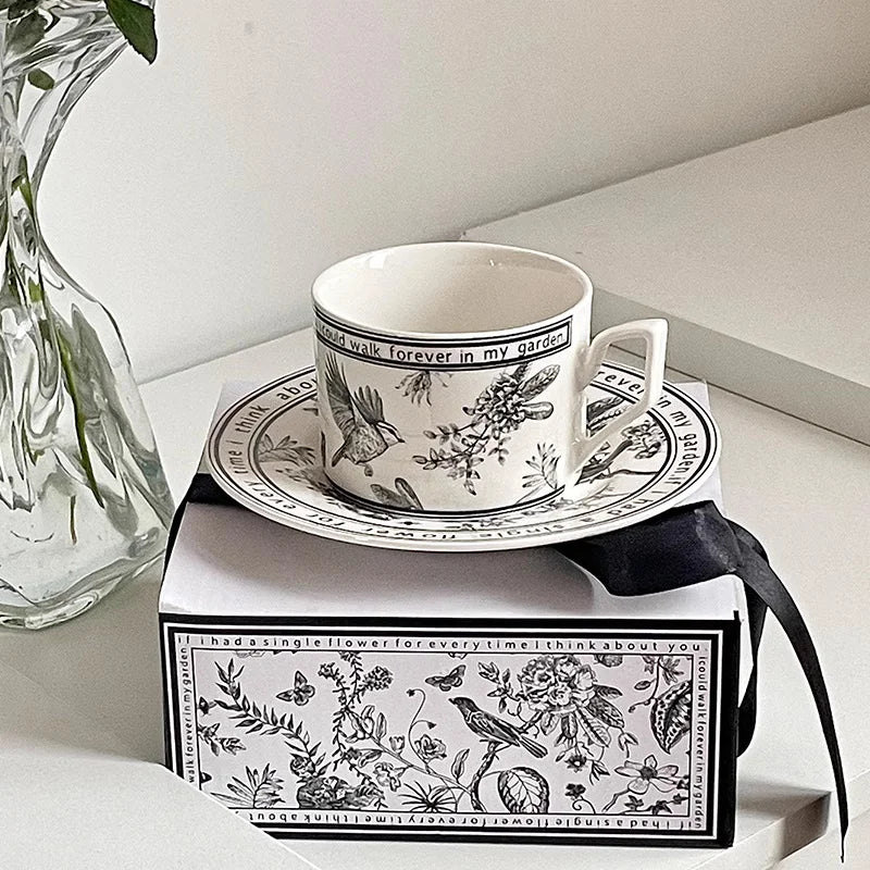 Bramble & Wren Ceramic Tea Cup & Saucer Gift Set