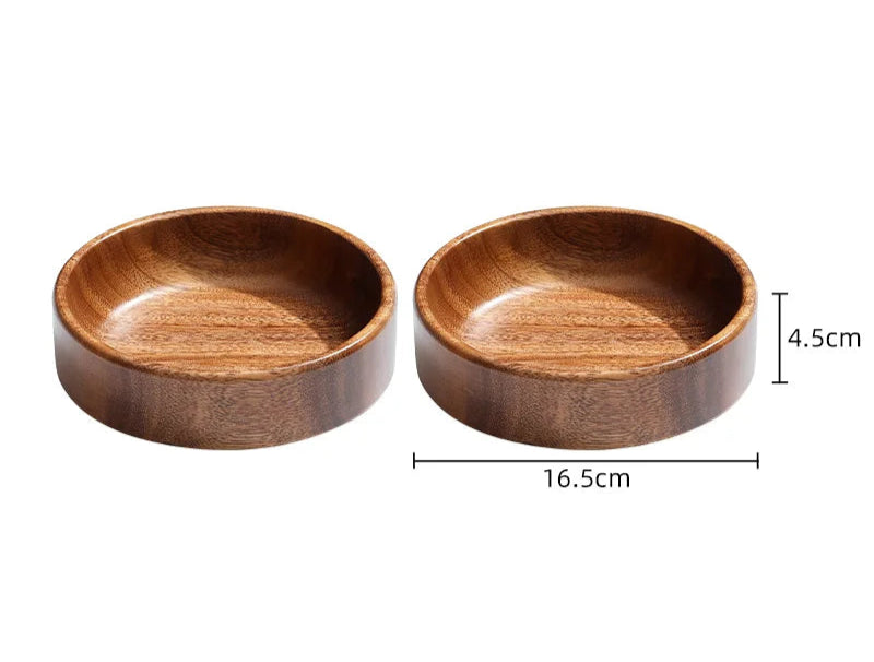 Natural Wooden Serving Trays – Solid Wood Snack, Tea & Breakfast Platters in Multiple Shapes & Sizes