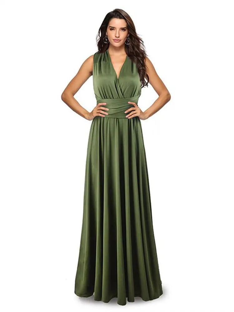 Marzella Multiway Maxi Dress – Tie Wrap Bridesmaid and Formal Occasion Gown in Multiple Colours