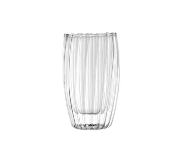 Prism Double Wall Glass Tea & Coffee Cup Collection – Insulated Tea, Latte & Espresso Glass Mug