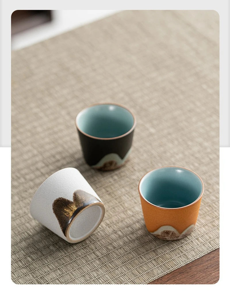 Sora Ceramic Espresso Cup Gift Set – 3 Piece Coffee & Herbal Tea Cups with Gift Box