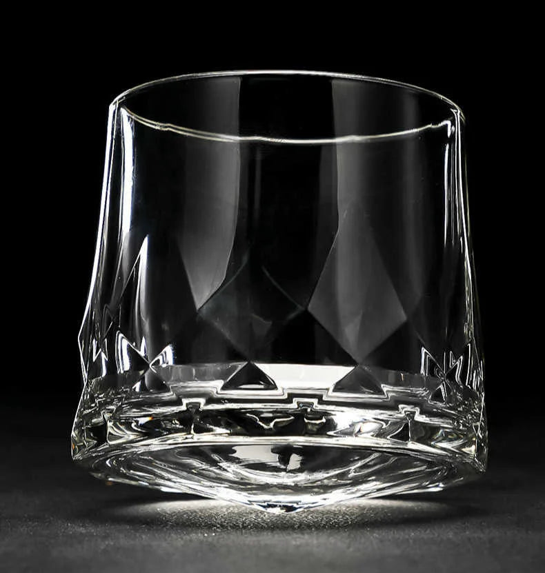 Lumen Angled Crystal Whisky Tumbler Glass 300ml