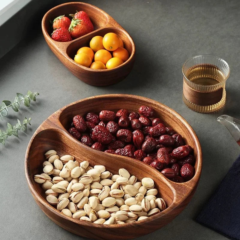 Natural Wooden Serving Trays – Solid Wood Snack, Tea & Breakfast Platters in Multiple Shapes & Sizes