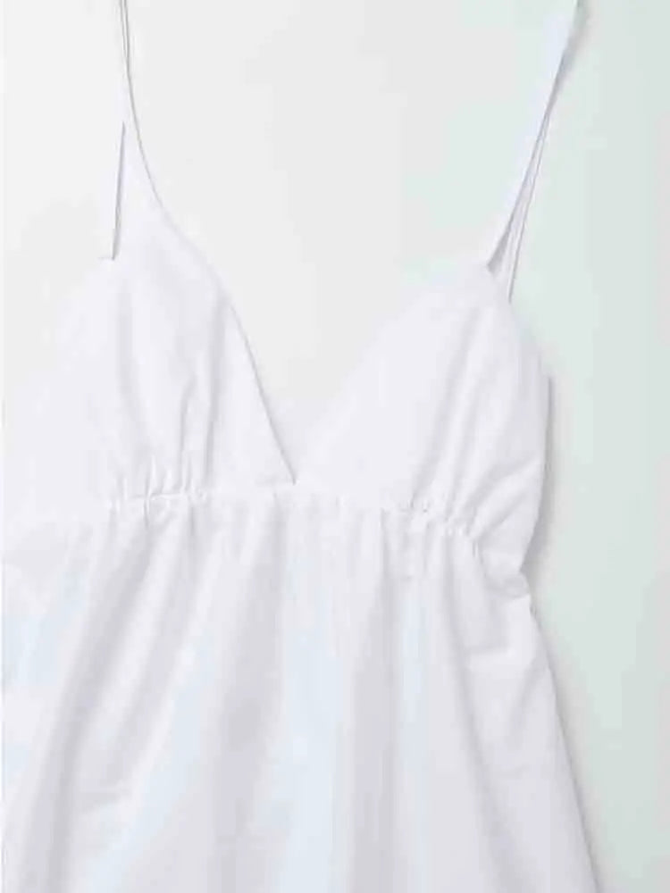 Siya Spaghetti Strap Backless Maxi Dress