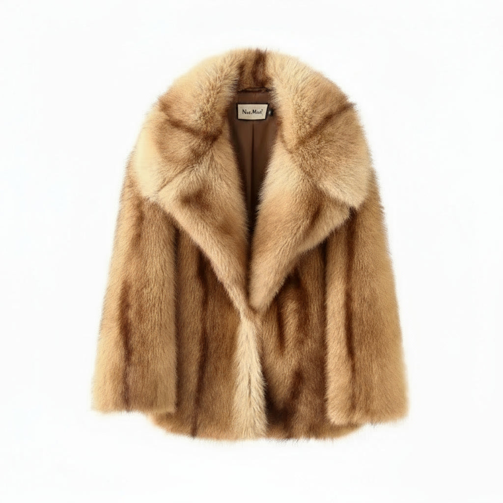 Velisse Oversized Faux Fur Coat – Women’s Luxury Long Pile Plush Jacket for Elegant Winter Outerwear & Evening Wear Looks