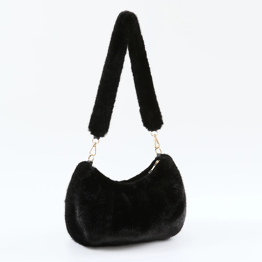 Kova Faux Fur Shoulder Bag