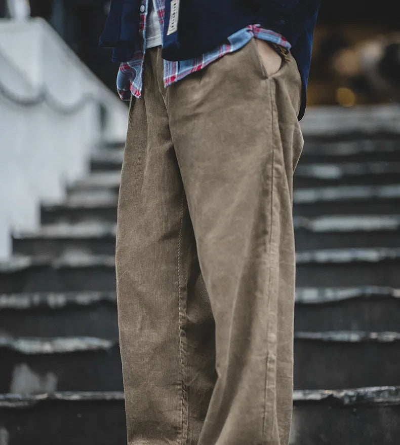 Helston Straight Leg Corduroy Trousers – Relaxed Fit Men’s Casualwear
