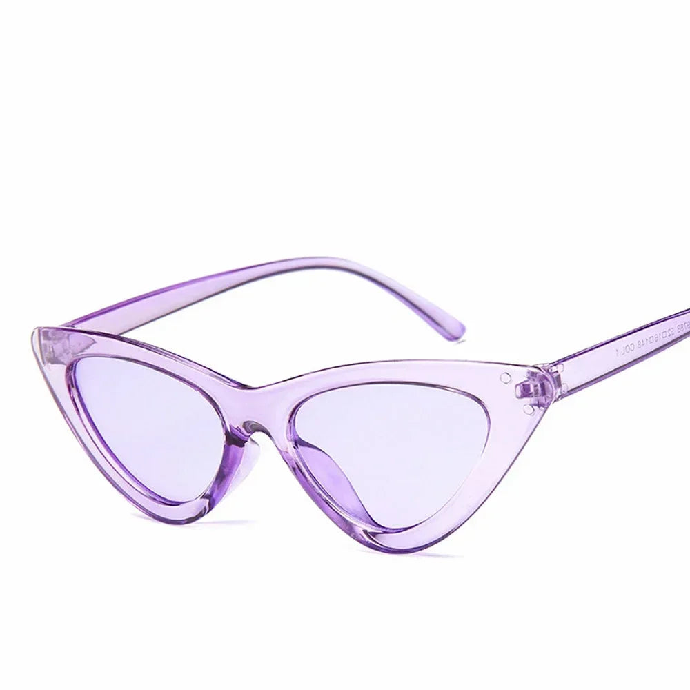 Selene Cat Eye Sunglasses – Vintage Slim Frame UV Eyewear for Women