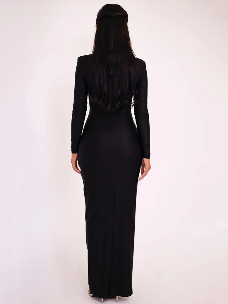 Valencia Cut-Out Embellished-Bodycon Maxi Dress